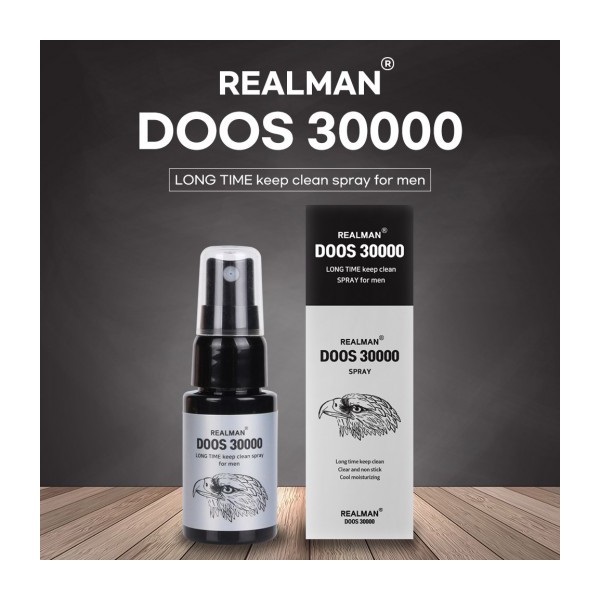리얼맨 DOOS 30000 남성용 지연 스프레이 – 오랜 지속력과 쿨링 효과로 성 만족도 향상